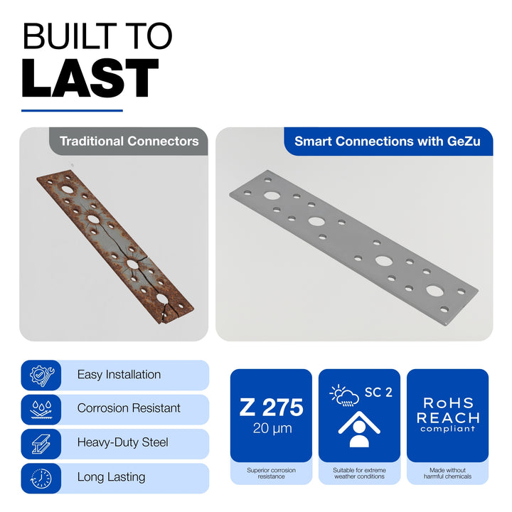 Flat wood connector plate