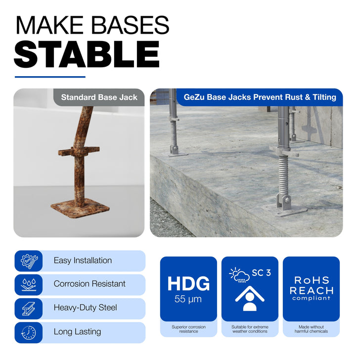 Adjustable Scaffold Swivel Base Screw Jack