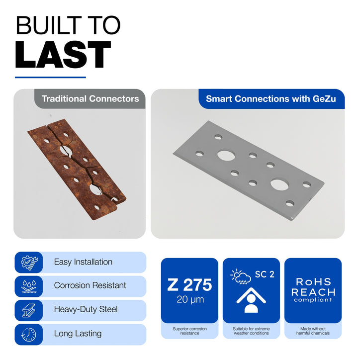 Flat wood connector plate