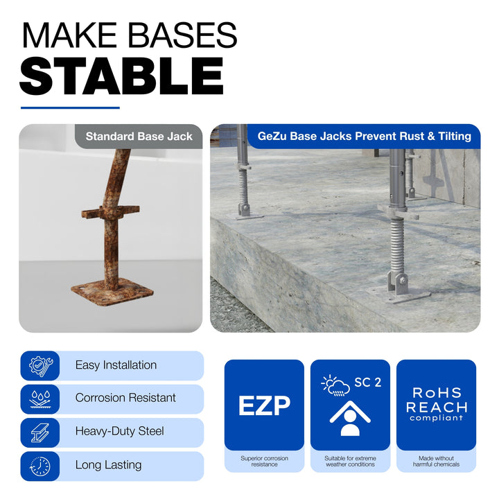 Adjustable Scaffold Swivel Base Screw Jack