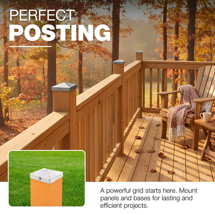Fence Post Cap | Square Pyramid