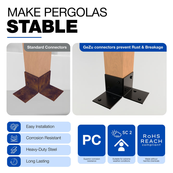 Floor Pergola Bracket | Post Connectors