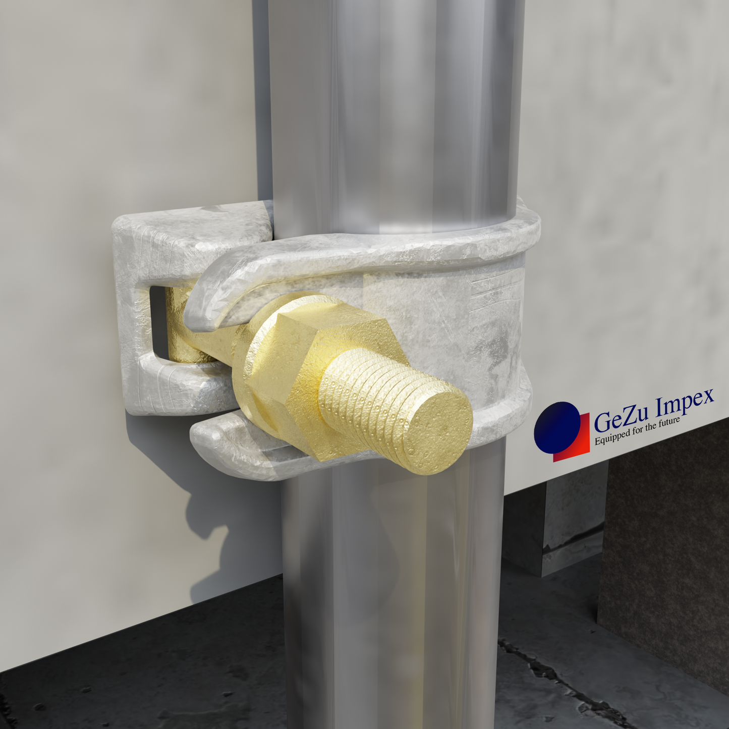 Scaffolding coupler tube clamp with Bolt