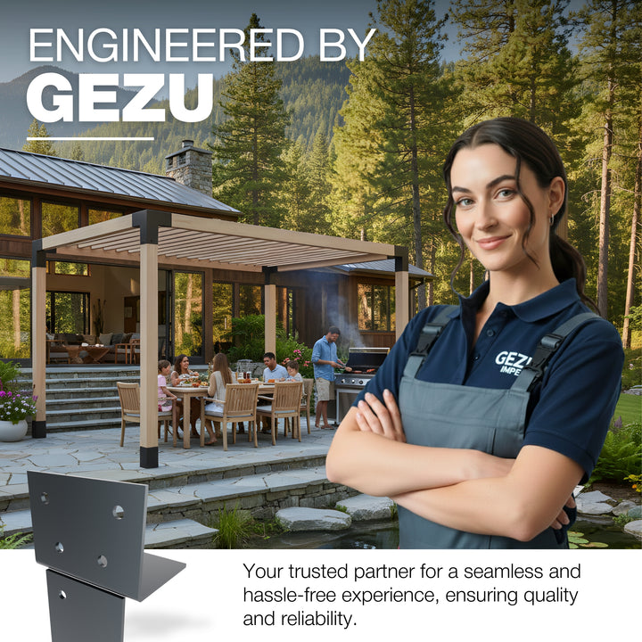 T-Piece Pergola Bracket | Post Connectors