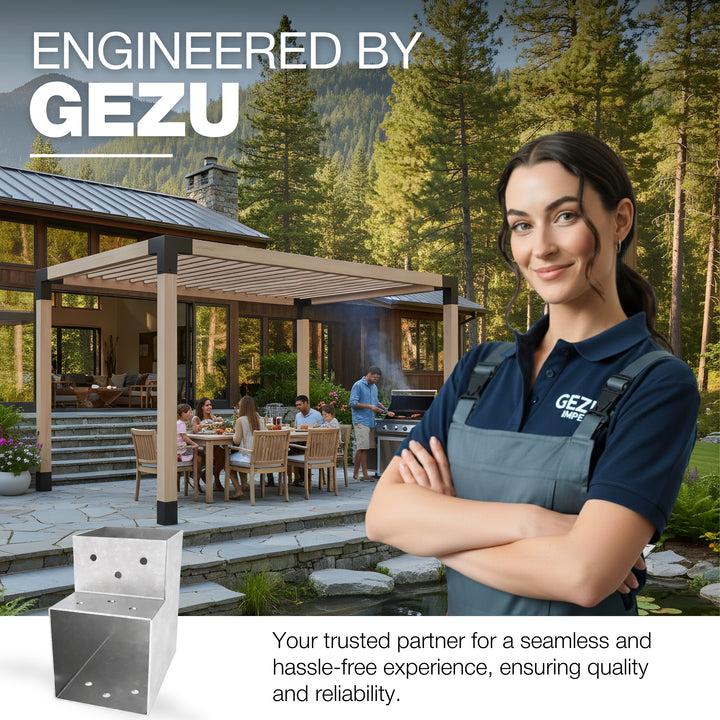 2-Way Post Connector L Shape | Pergola Corner Bracket