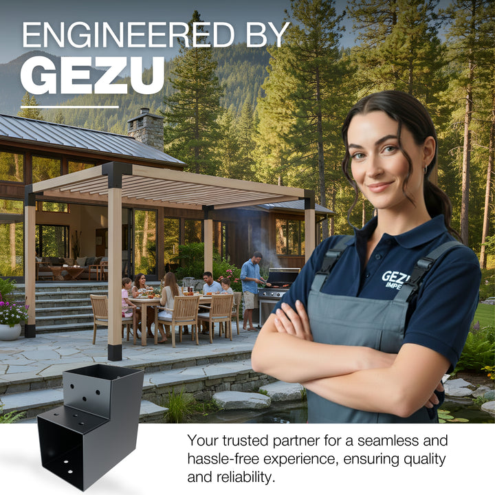 2-Way Post Connector L Shape | Pergola Corner Bracket