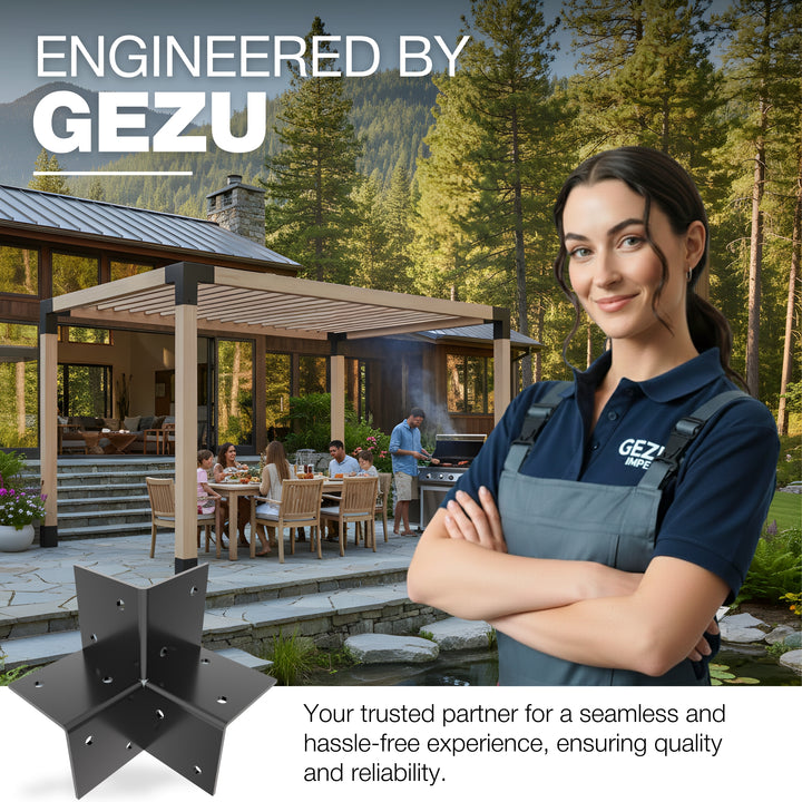 3 Way Corner Pergola Bracket | Post Connectors