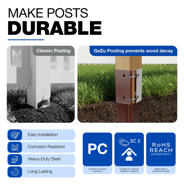 Swift Clamp Drive In Fence Post Spike Support