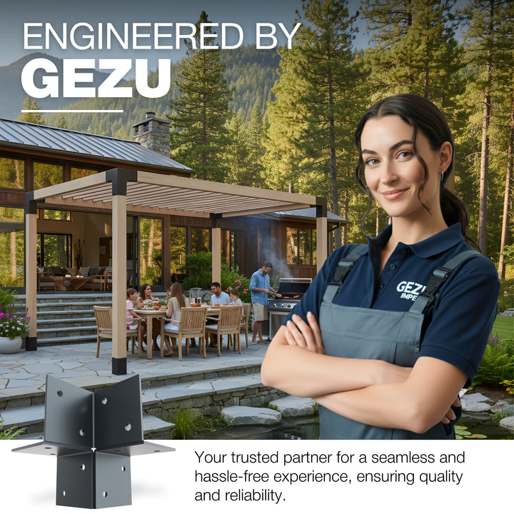 3 Way Corner Pergola Bracket | Post Connectors