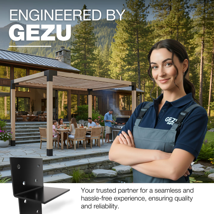 T-Piece Pergola Bracket | Post Connectors
