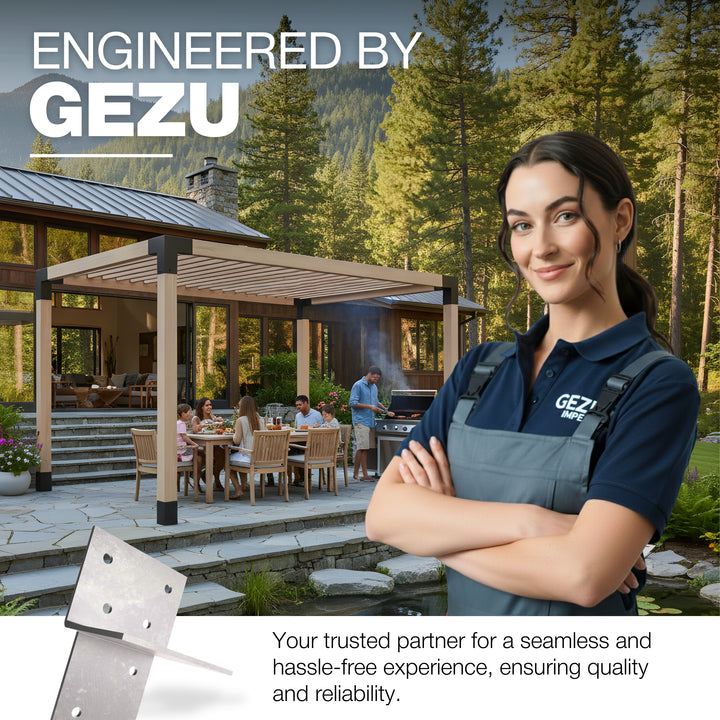 T-Piece Pergola Bracket | Post Connectors