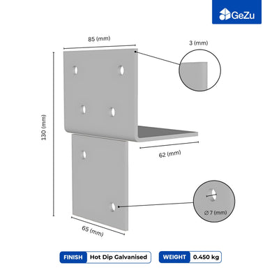 T-Piece Pergola Bracket | Post Connectors