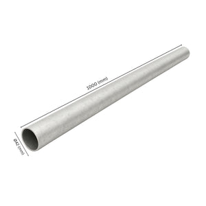 Steel pipe Ø42 mm x 1000 mm with labeled dimension.