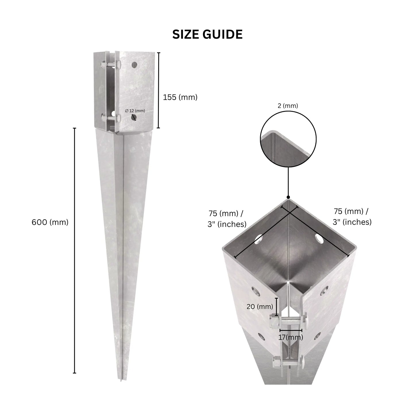 Swift Clamp Drive In Post Support