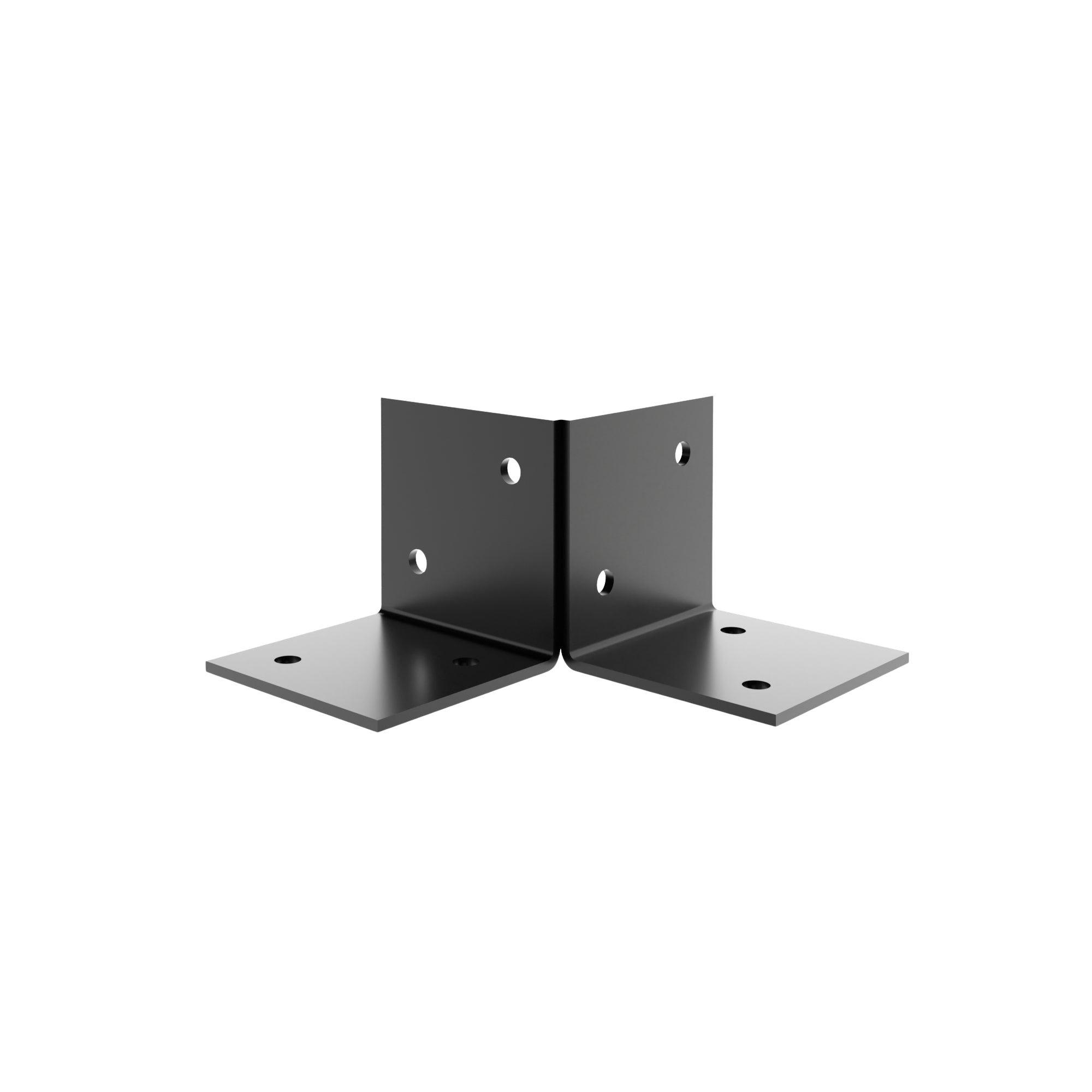 pergola floor bracket black