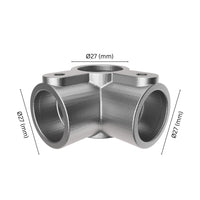 3 Way Mid Rail Corner Clamp