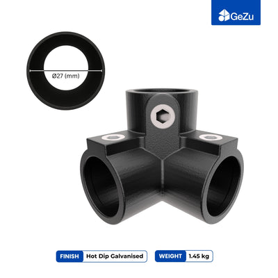 3 Way Corner Elbow Tube Connector