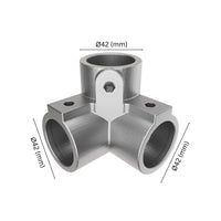 3 Way Corner Elbow Tube Connector