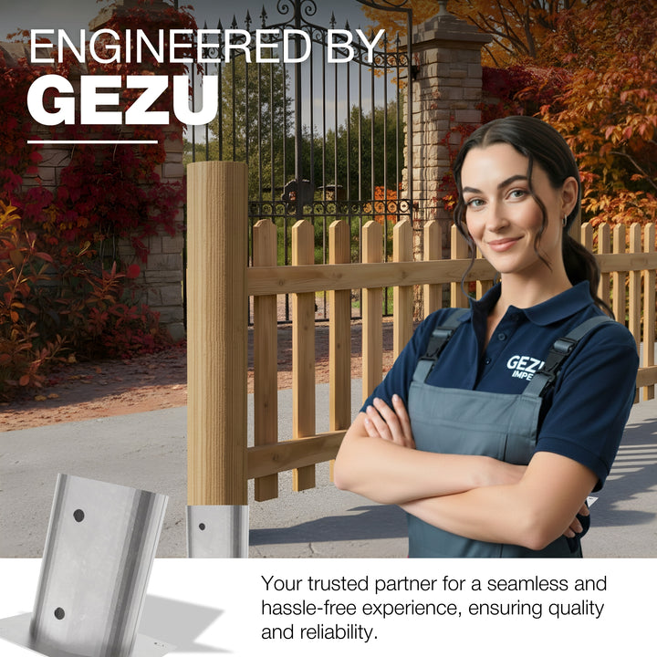 Round Bolt Down Post Support Base | Post Shoe