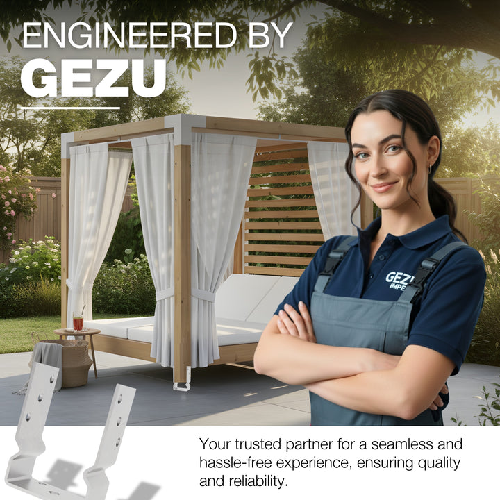 U Shaped Bracket with Bend | Fence Post Support
