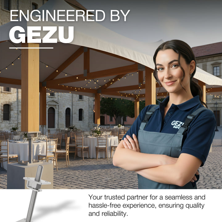 Height Adjustable Bolt Down Post Support | Adjustable Post Base