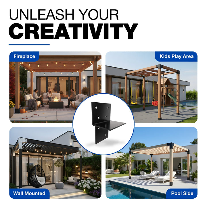 T-Piece Pergola Bracket | Post Connectors
