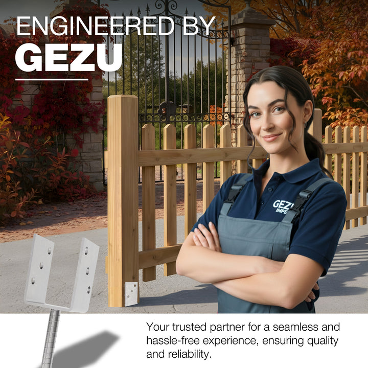 Concrete In U Shape Post Support | Fence Post Holder