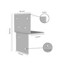 Wood Connector T Piece