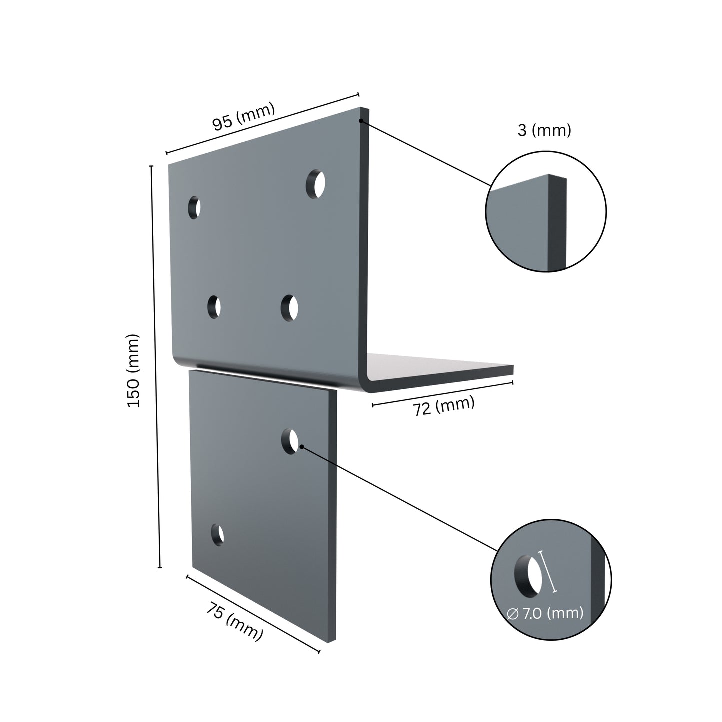 Wood Connector T Piece