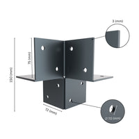 Pergola 3 Way Corner Bracket