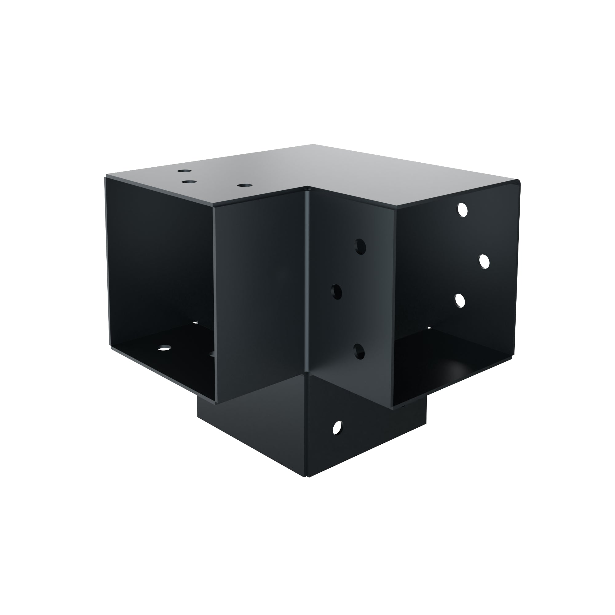 Post corner connector Y shape