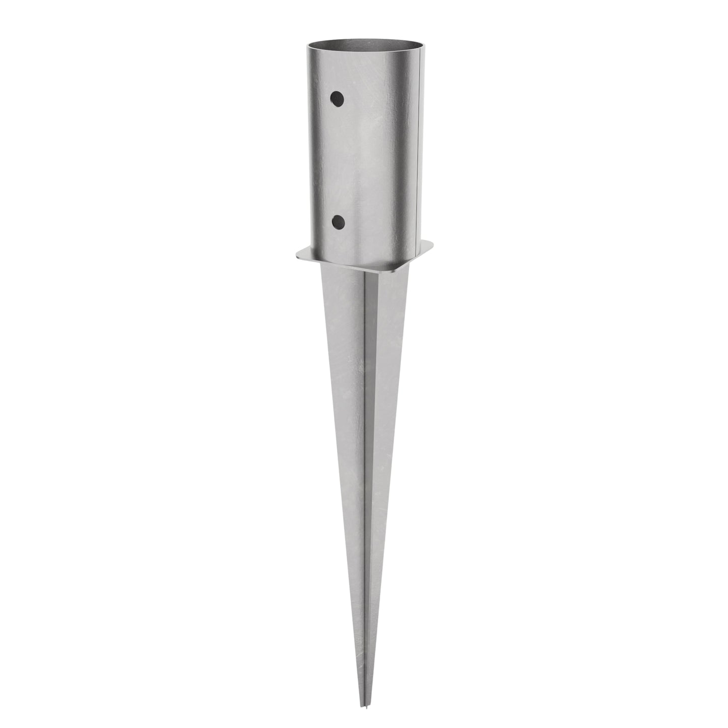 Round post spike support