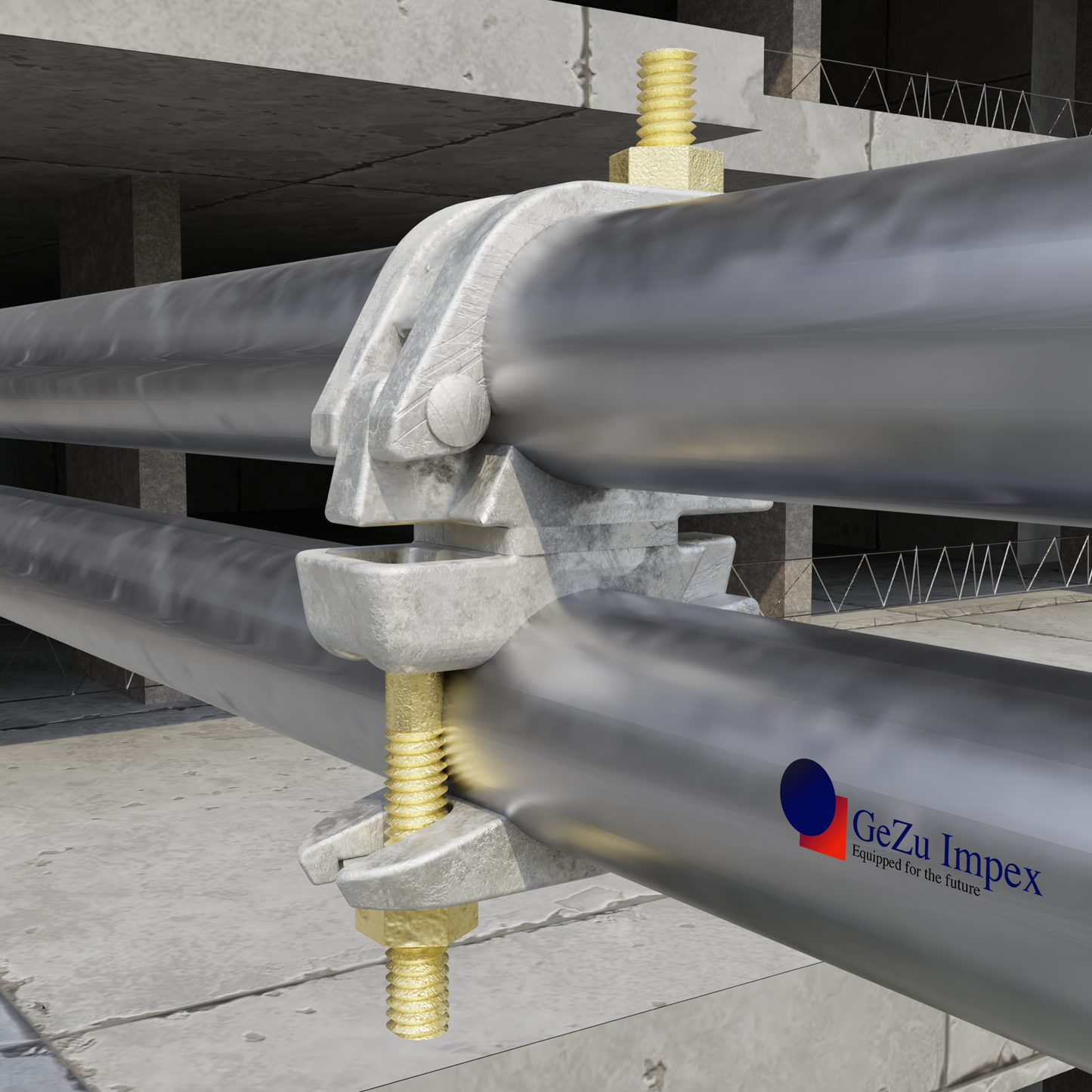 Scaffolding parallel coupler clamp