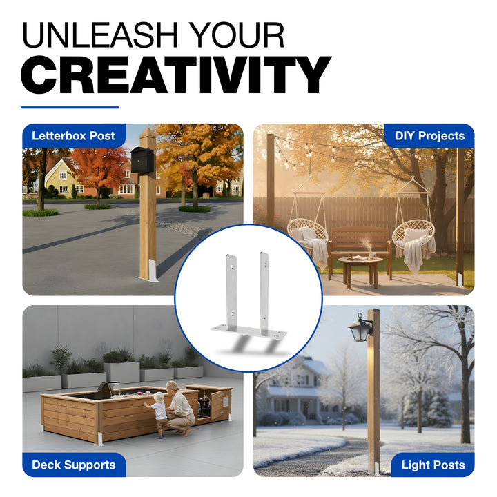 U Shaped Fence Post Bracket | Post Support