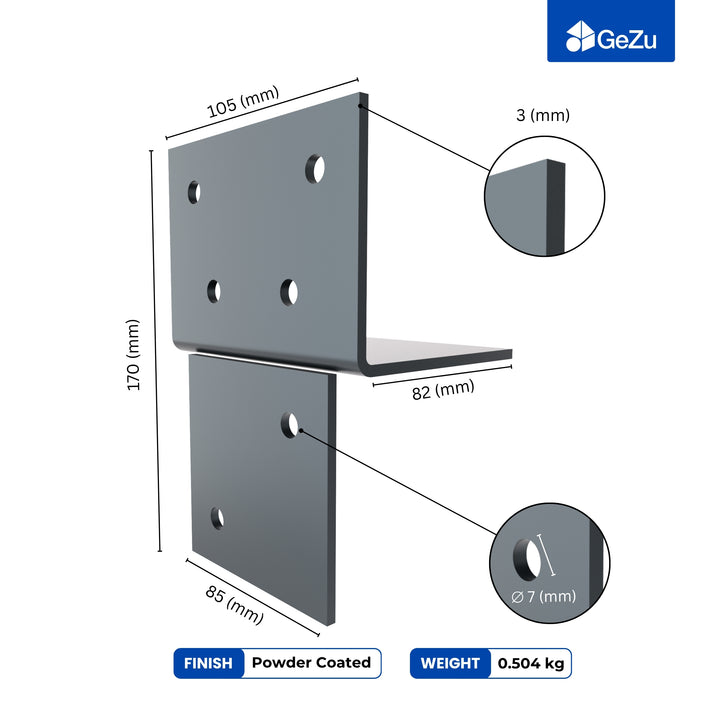 T-Piece Pergola Bracket | Post Connectors