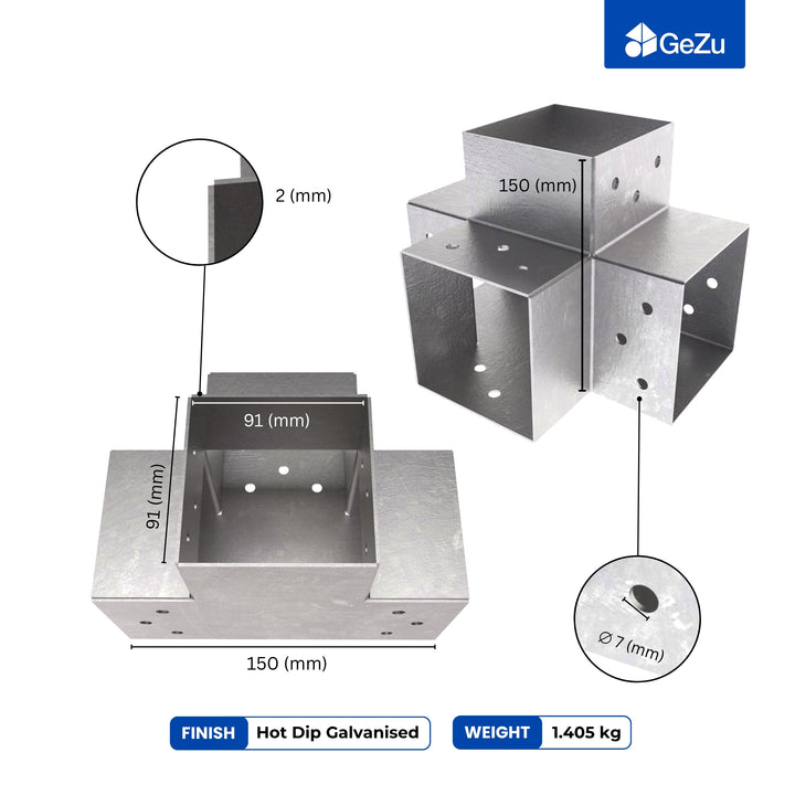 Pergola Bracket | Post Connectors X