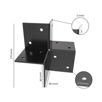 Pergola 3 Way Corner Bracket