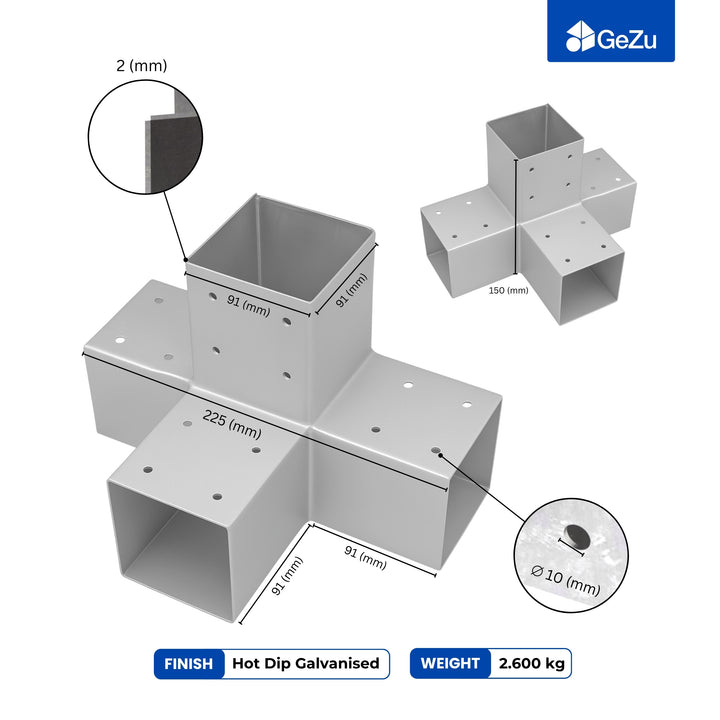 Pergola Bracket | Post Connectors X