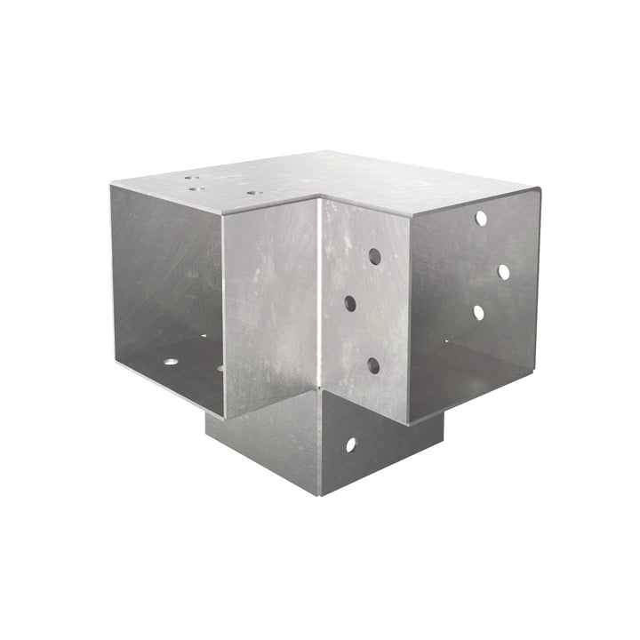 Post corner connector Y shape