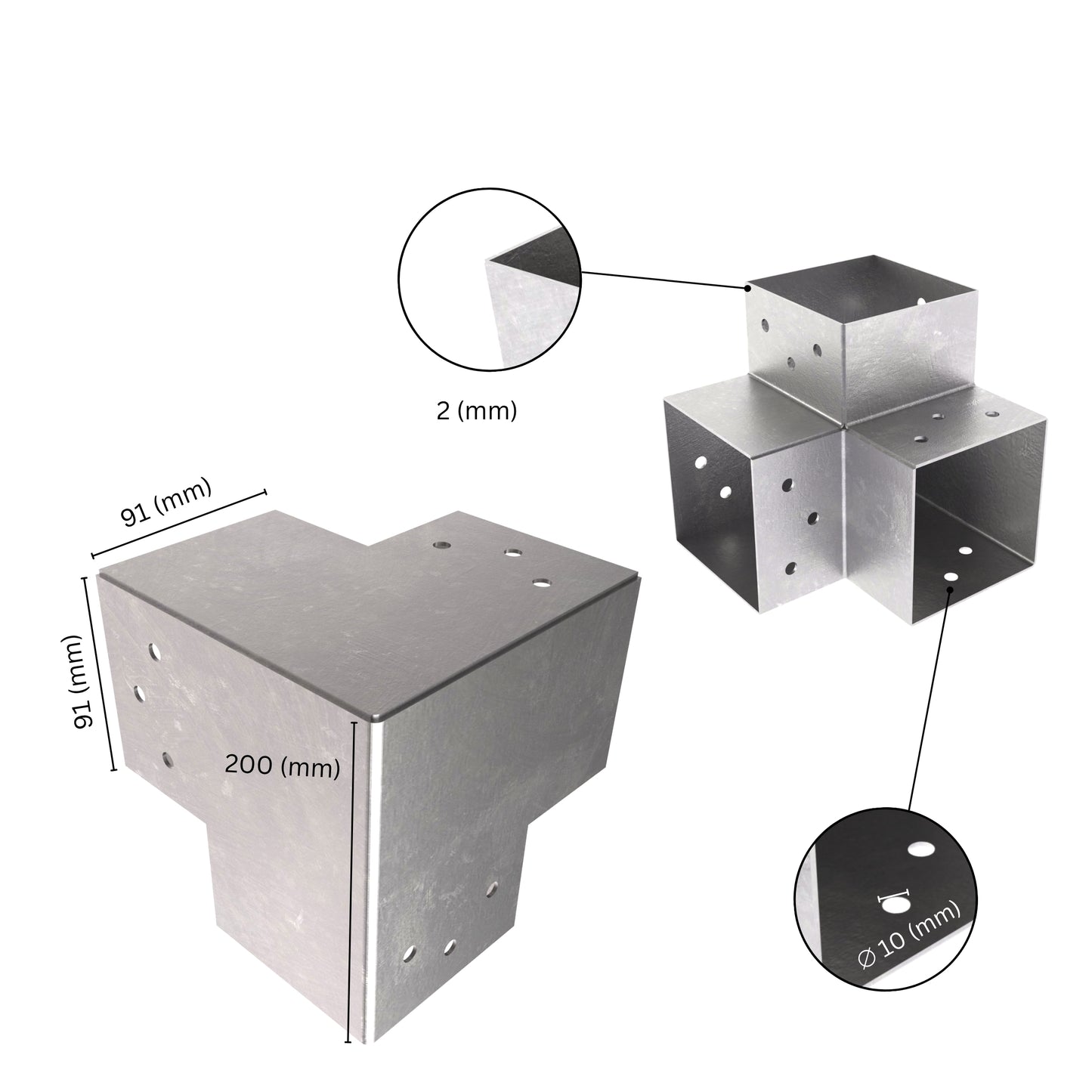 Y post connector
