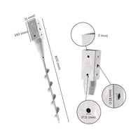Ground screw post anchor