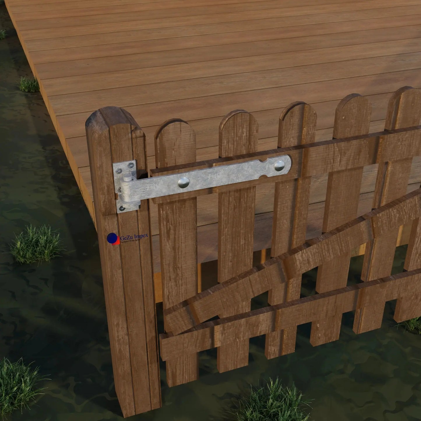Gate band hinge