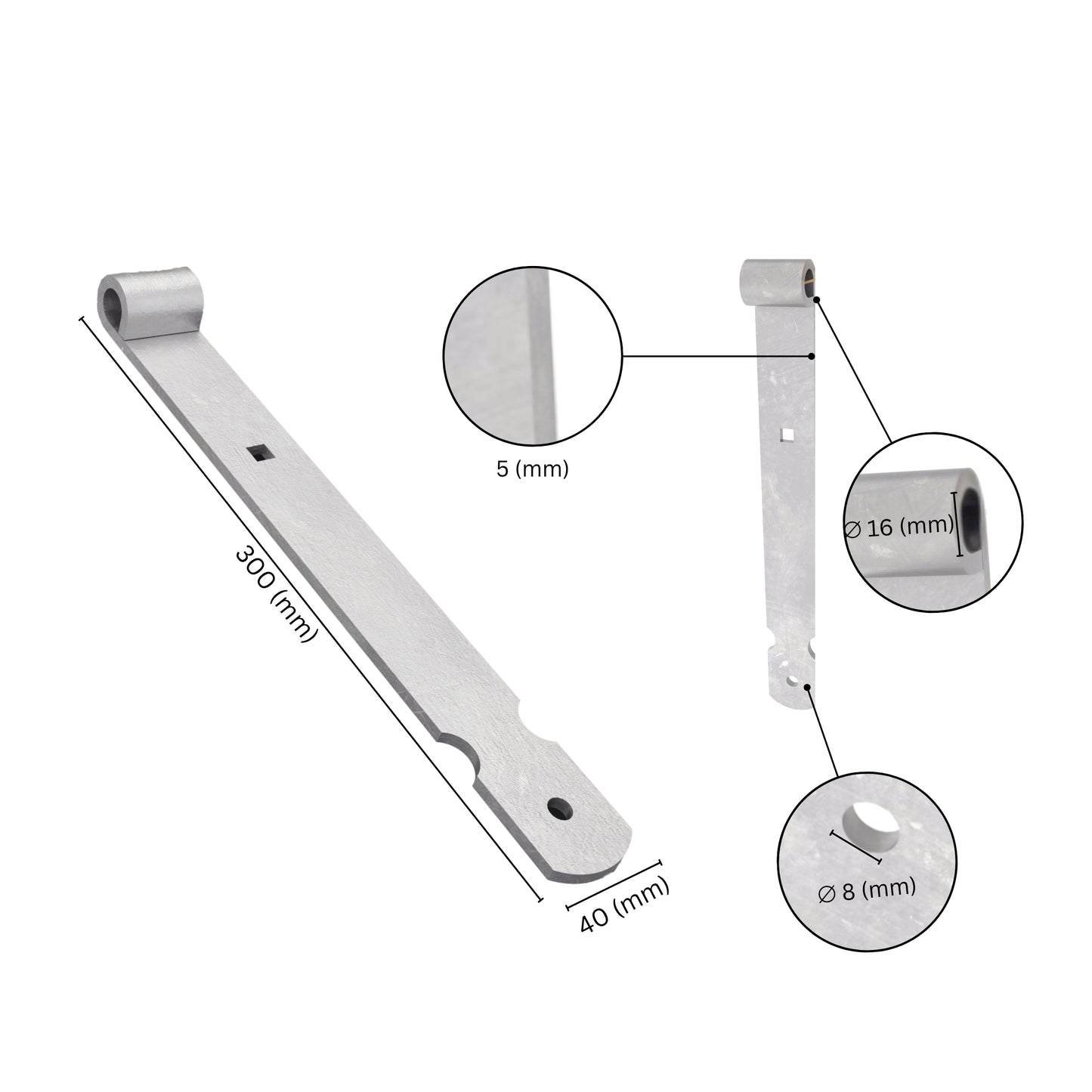 Gate band hinge