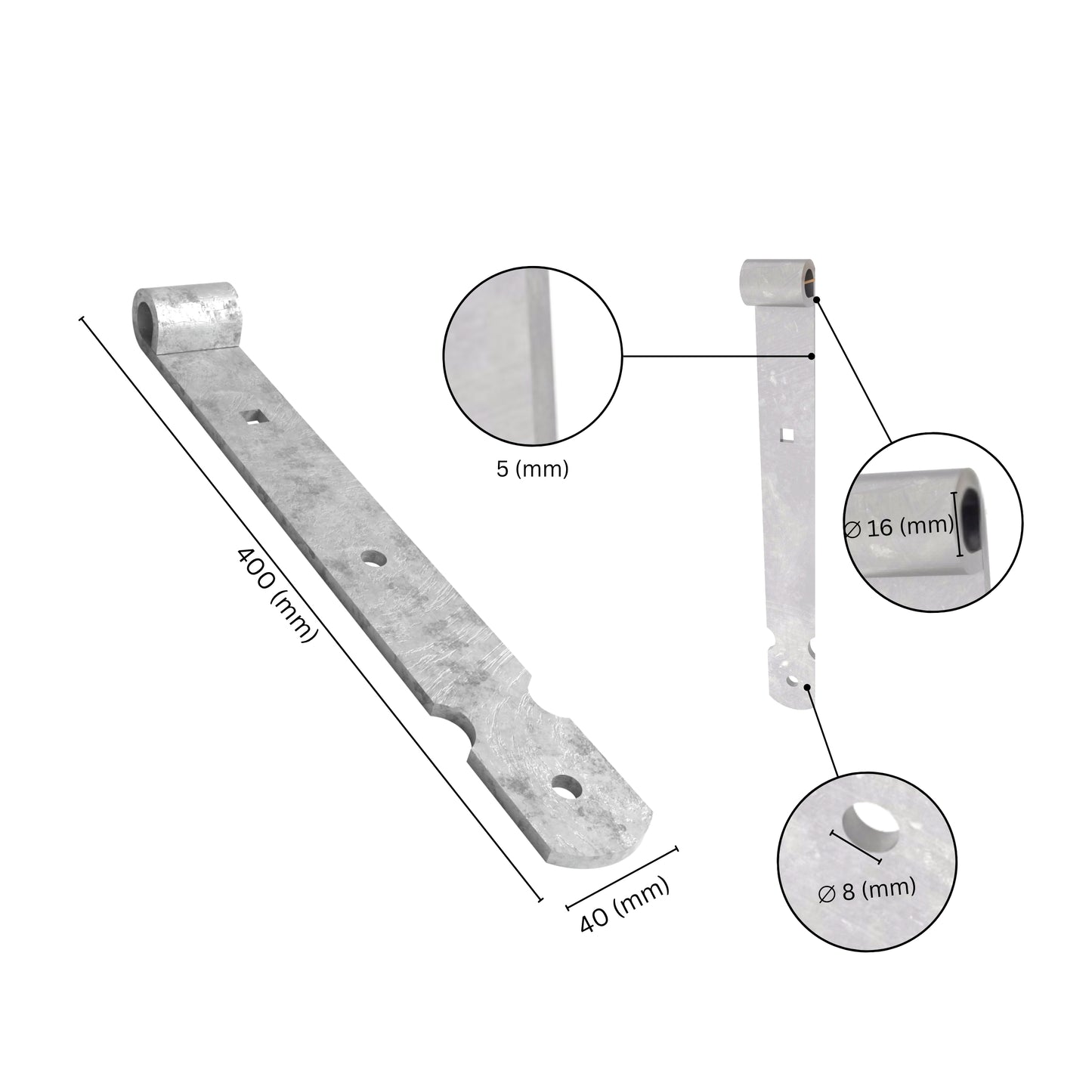 Gate band hinge