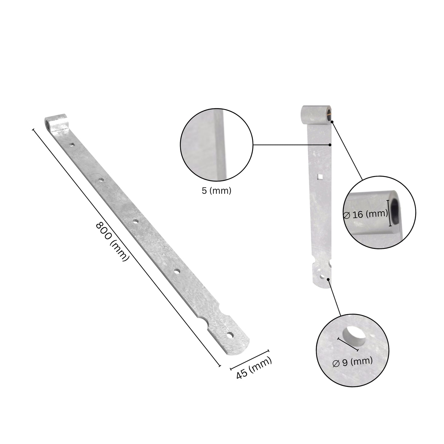 Gate band hinge