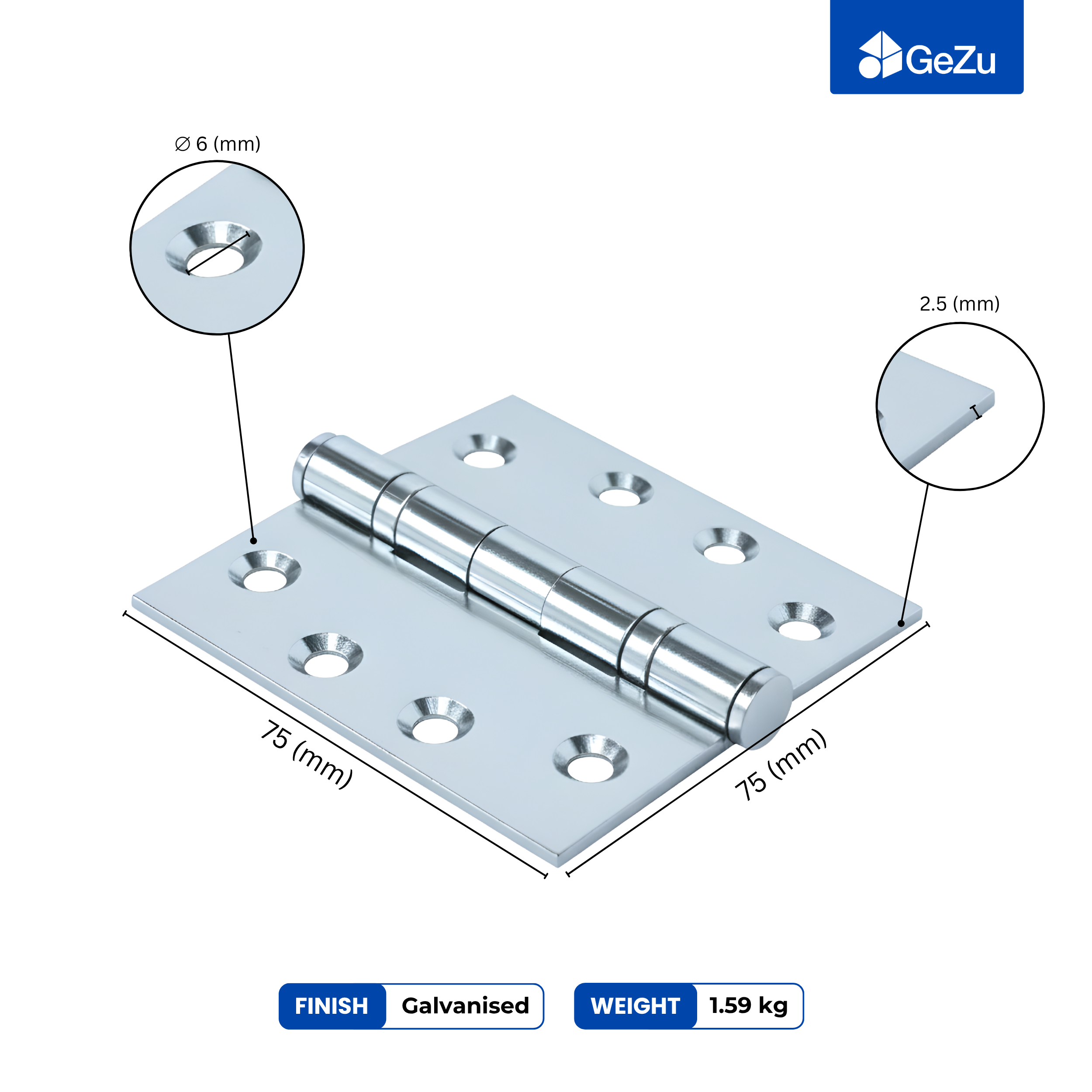 Ball bearing hinge