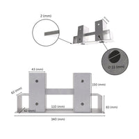 Firewood log rack bracket