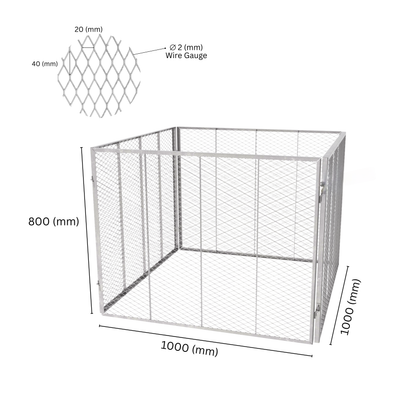 Square mesh composter