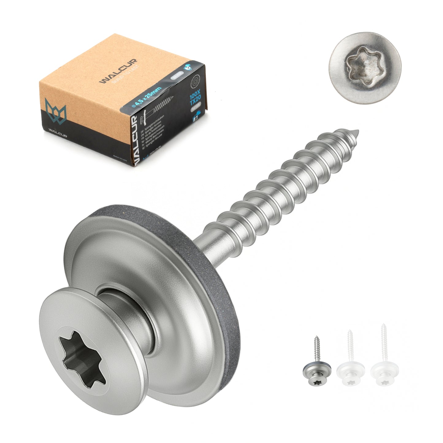 Spengler Screws Stainless Steel 100 Pcs