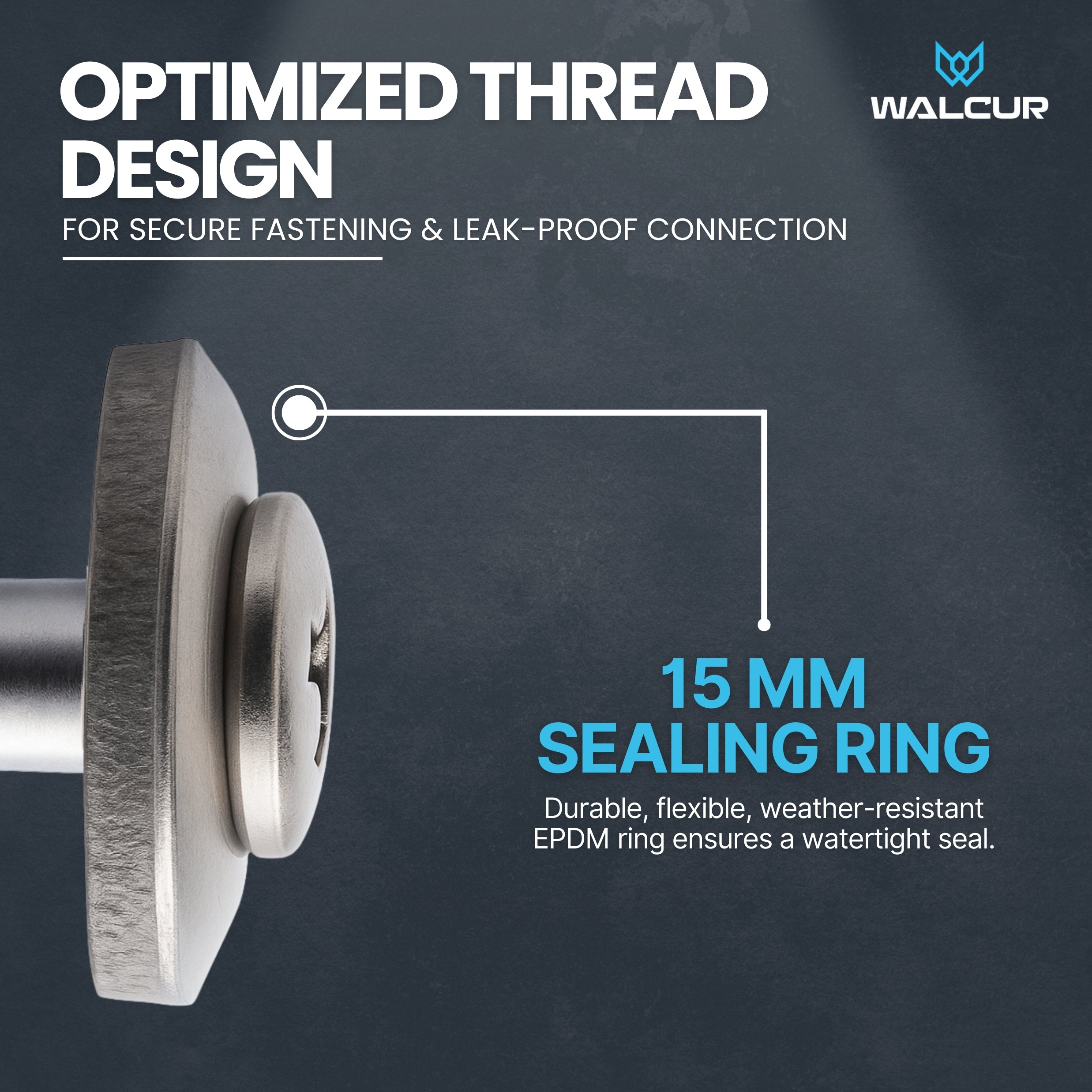 Spengler screw with sealing EPDM washer